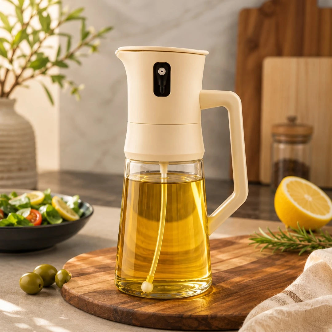 Hydia Manual Oil Dispenser Bottle with Easy Handle